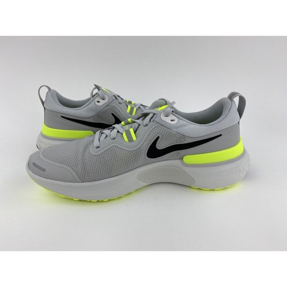 NEW Nike React Miller Grey Neon Green Men's Running Shoes Sneakers Yellow - Picture 11 of 12